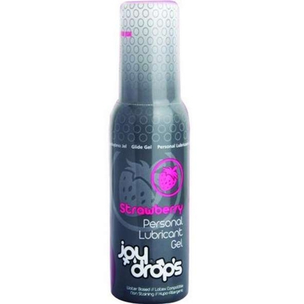 Лубрикант JoyDrops Strawberry со вкусом клубники, 100 мл.