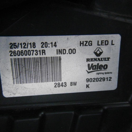 Фара левая Renault Koleos 2 (2016-2019) LED