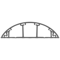 Кабель-канал ЭРА KK-70-16-FG напольный серый RAL 7046 70х16мм 42м