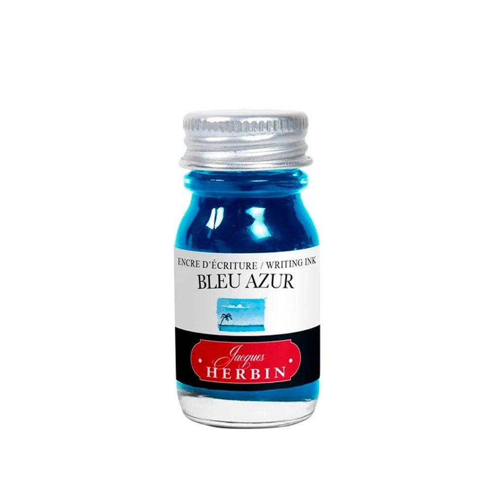 Чернила во флаконе Herbin 10 мл Bleu azur светло-голубые (11512T)
