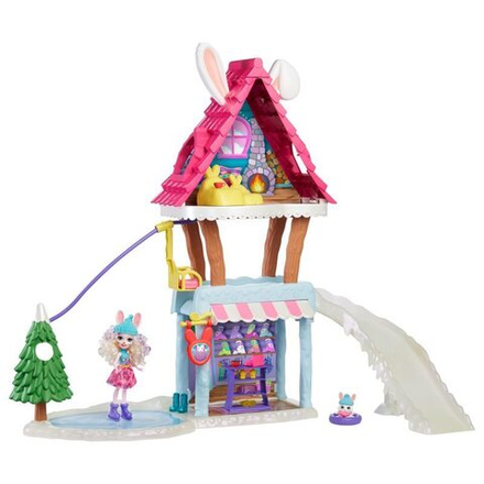 Кукла Mattel Enchantimals Снежная Долина Шале в горах, с питомцем, GJX50