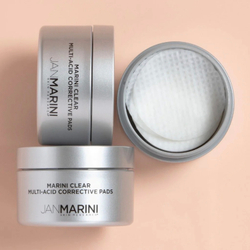 JAN MARINI Clear Multi-Acid Corrective Pads Мультикислотные корректирующие пилинг-диски для комбинированной, жирной и склонной к воспалениям кожи, 30 шт