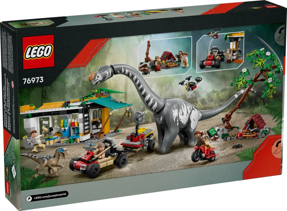 Конструктор LEGO Jurassic World 76973 Миссия по отслеживанию хищника и титанозавра
