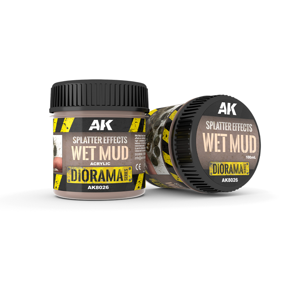 Паста для моделирования AK Interactive Splatter Effects Wet Mud 100ml