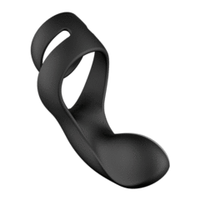 Черное эрекционное кольцо для стимуляции промежности Svakom Benedict Double Ring Perineum Stimulator SL01