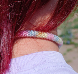 Чокер из бисера с подвеской by A.S.