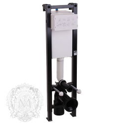 Система инсталляции для подвесного унитаза Migliore Quadra с возможностью установки в угол (крепление стена-пол, без кнопки) H1150xL300xP190/240 mm