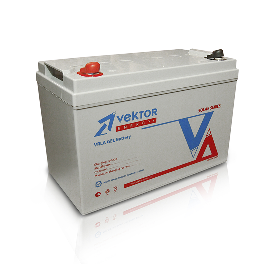 Аккумуляторная батарея VEKTOR ENERGY GL 12-120 [120Ah / 12V / AGM+GEL]