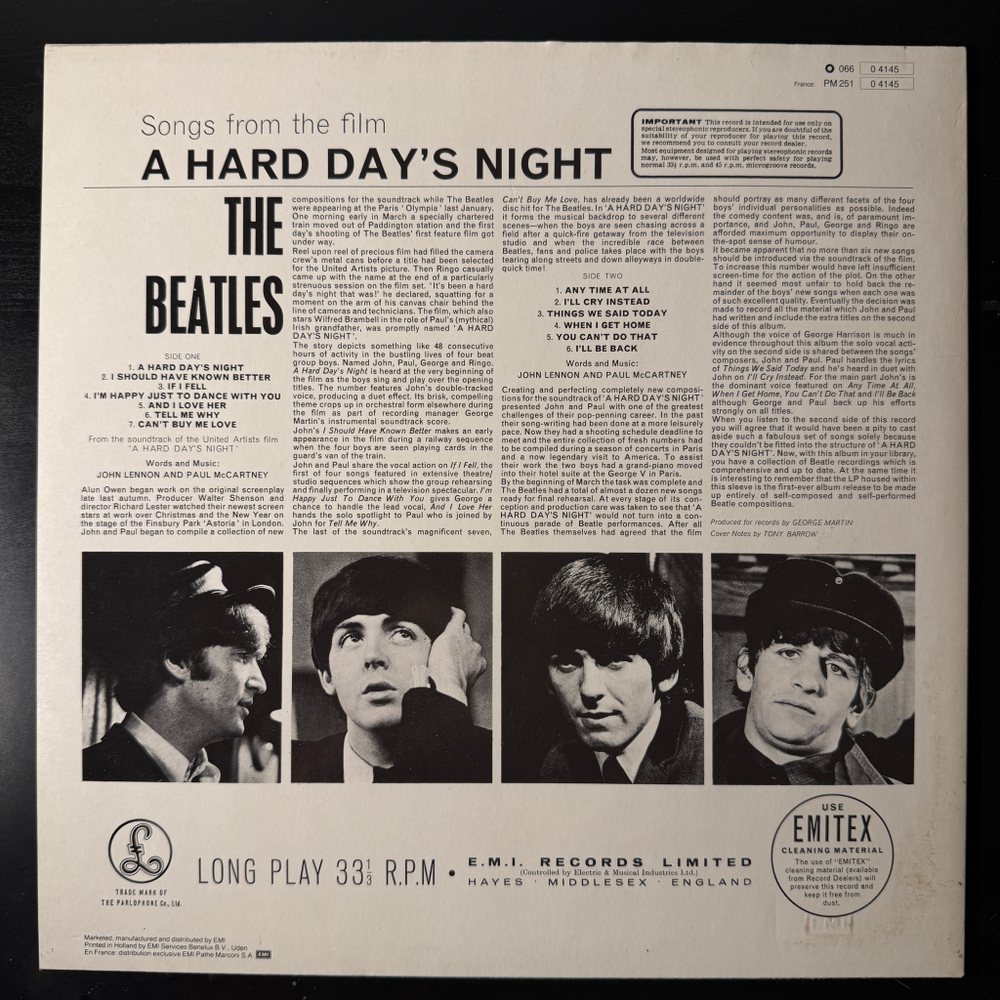The Beatles – A Hard Day's Night (Германия 1981г.)