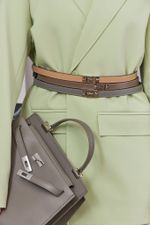 ТОНКИЙ РЕМЕНЬ С ЗАМОЧКОМ TAUPE|NUDE