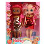 Кукла тип Модница 2шт на шарнирах 25см, коробка 194