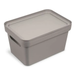 Коробка для хранения Фортуна 270х150 коричнево-серая (комплект 12 шт)