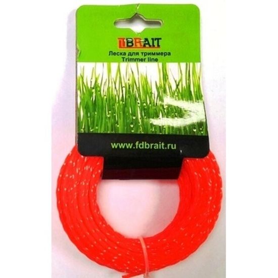 Леска для триммера "BRAIT" (3.0*15 м) PROFESSIONAL витой квадрат