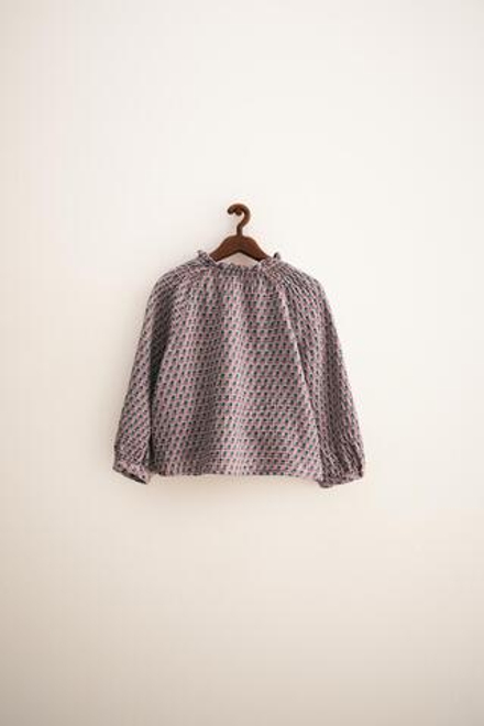 ZARA TIMELESS - РУБАШКА С РЕЛЬЕФНЫМ ПРИНТОМ, СЕРО-КОРИЧНЕВЫЙ