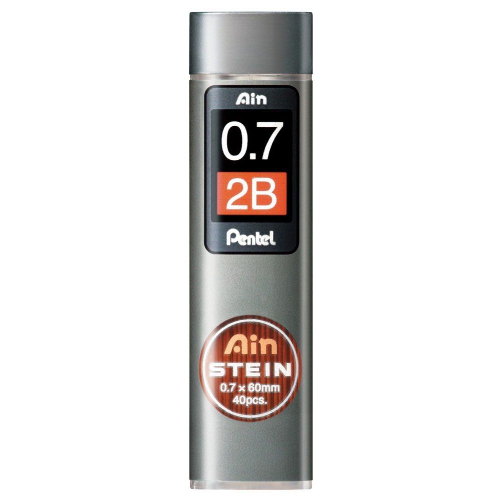 Грифели 0,7 мм Pentel Ain Stein 2B купить с доставкой по Москве, СПб и России