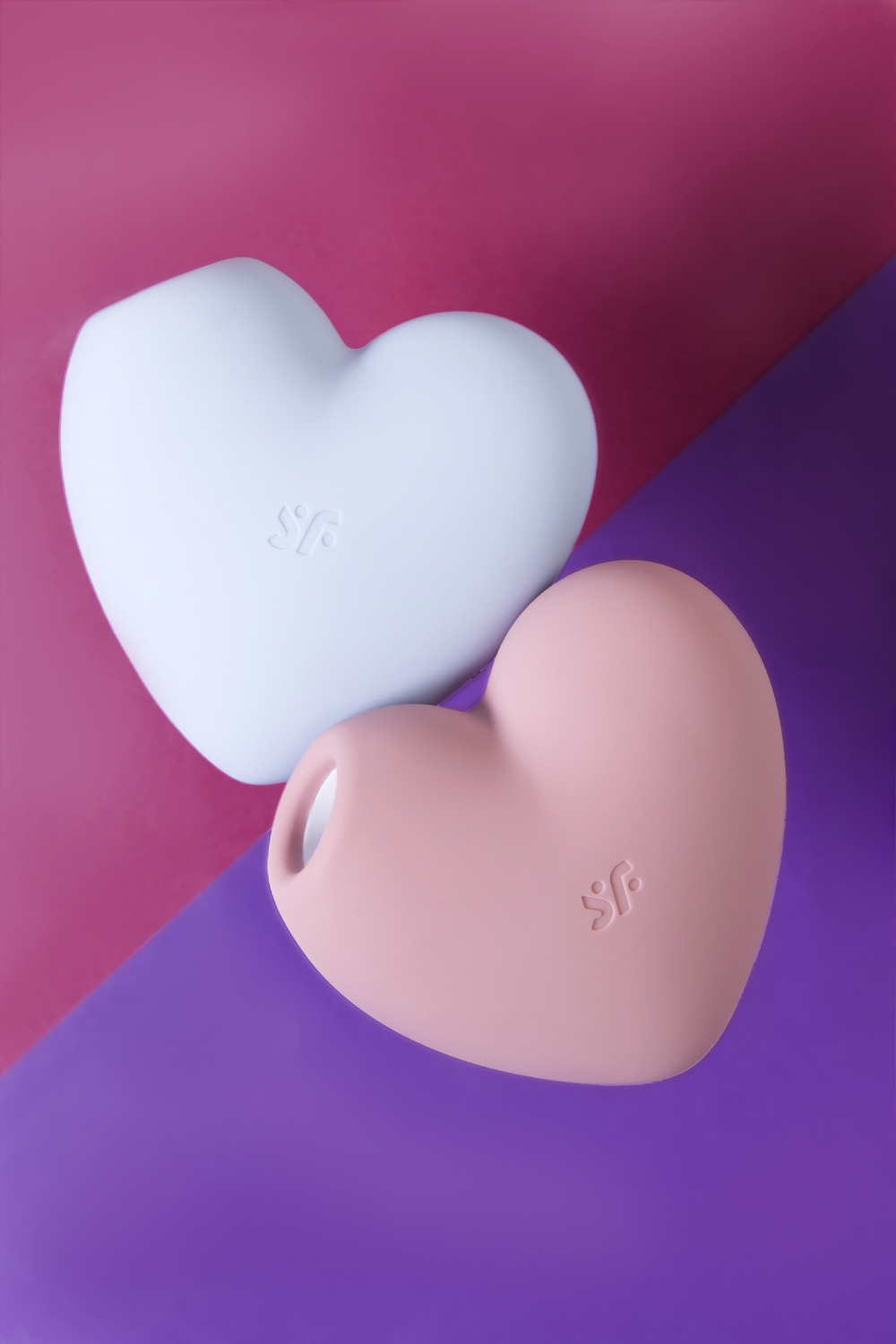 Вакуум-волновой стимулятор клитора с вибрацией Satisfyer Cutie Heart, силикон, розовый, 7,7 см