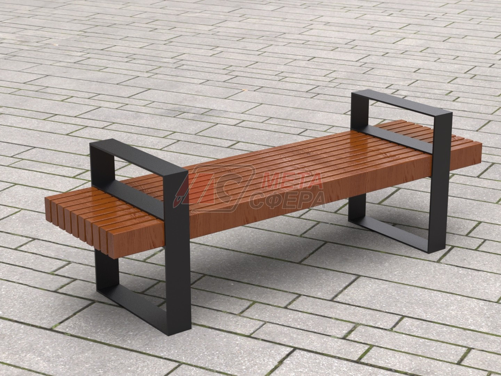 Лавка Ростов с подлокотниками