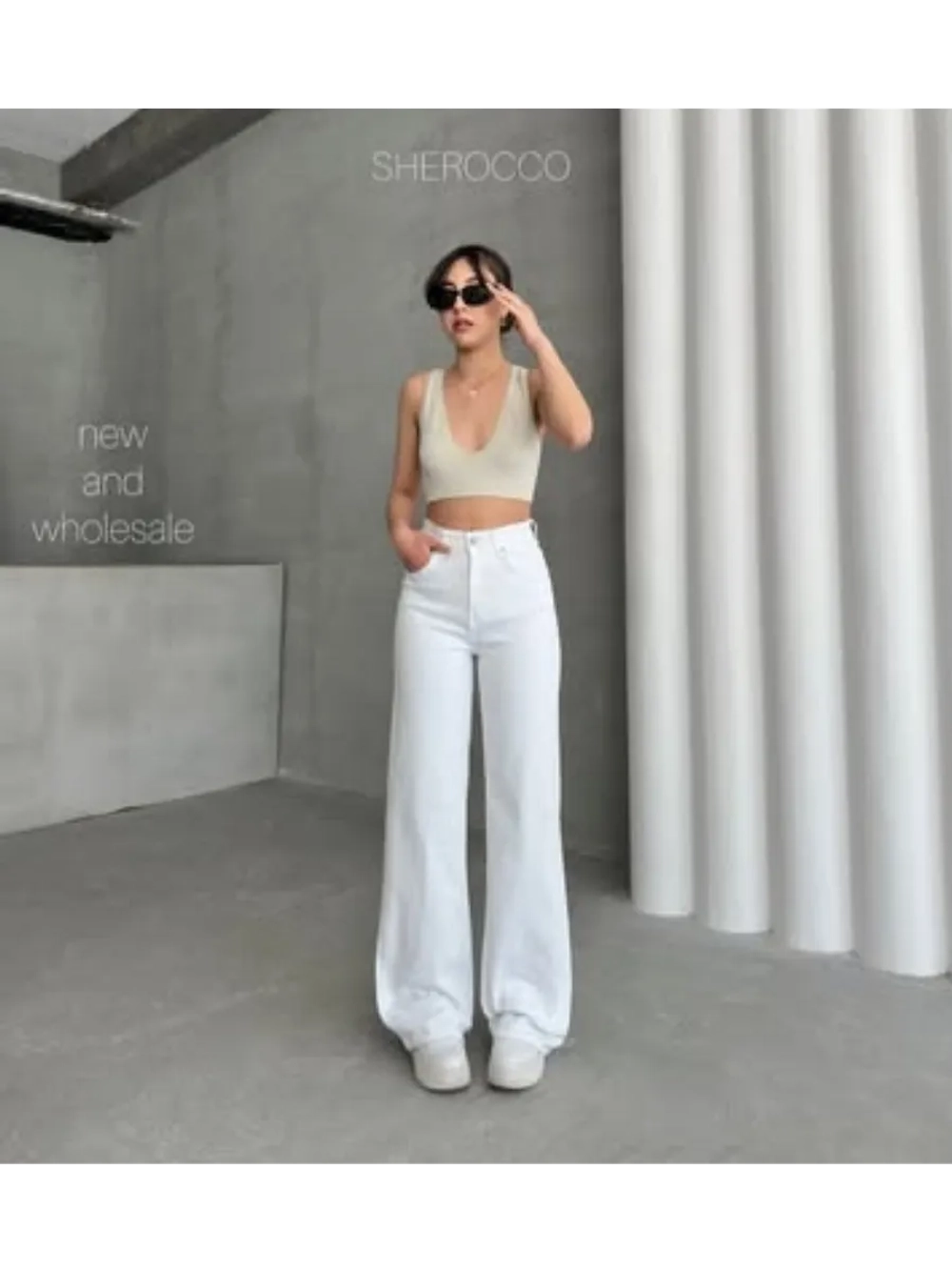 Джинсы широкие летние посадка WIDE LEG (Вайд лег)