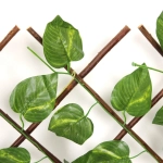 Забор декоративный «Виноградная лоза» при ширине 2 м высота 0,95 м (h-1,2м в сложенном), Зеленый