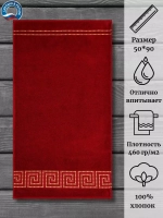 Полотенце махр 100% хлопок ПЦ-2601-4346 (19-1758) 50*90