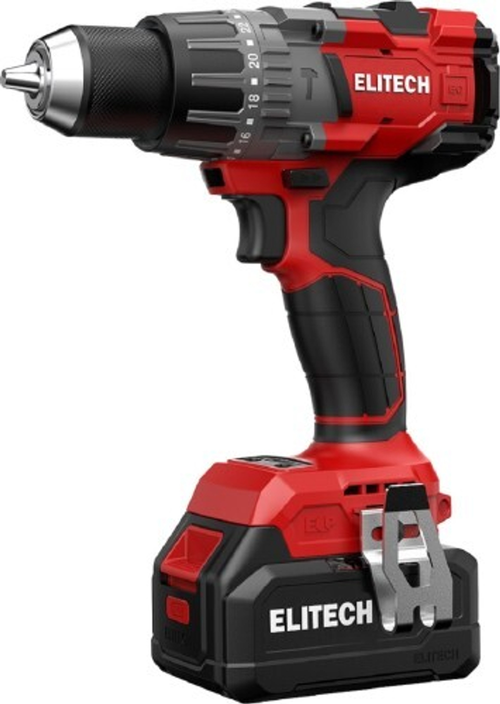 Дрель-шуруповерт аккумуляторная ELITECH ДА 21УБЛ2 (E2201.048.02) 205683