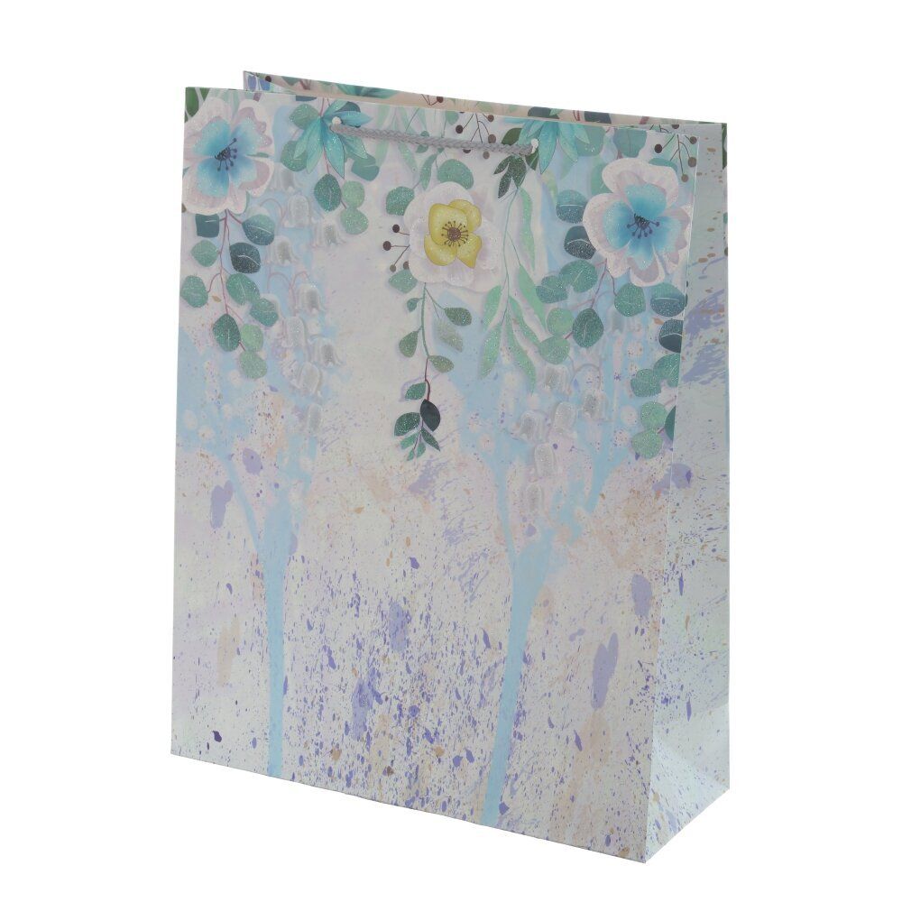 GAEM Пакет подарочный M (бумага, плотность 210г/м2, блок микс 12шт), L26 W10 H32 см, 4в.