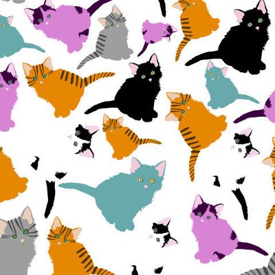 разноцветные котята