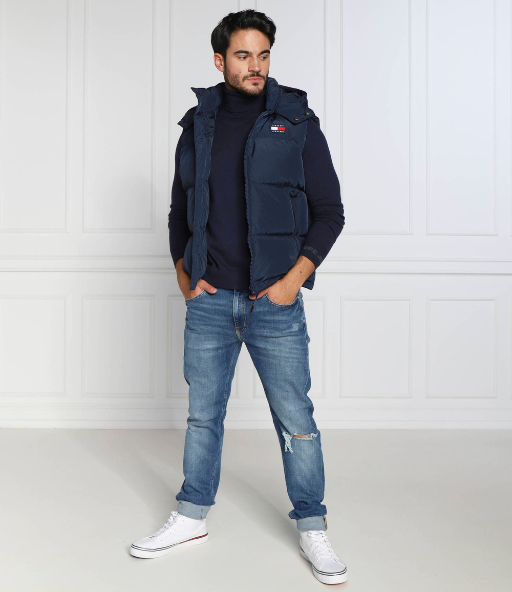 пуховая безрукавка alaska Tommy Jeans - темно-синий(DM0DM14447)