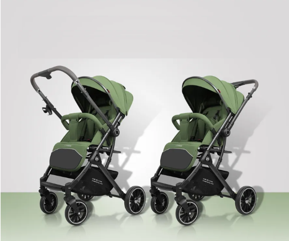 Прогулочная коляска Luxmom 525 с перекидной ручкой (зеленый) Прогулочная коляска Luxmom 525 с перекидной ручкой (зеленый)