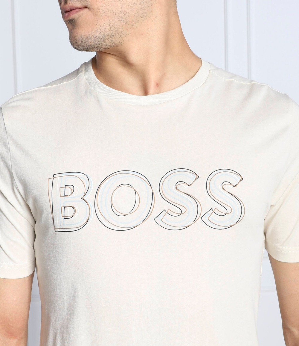 футболка tee 1 BOSS GREEN - кремовый(50472399)