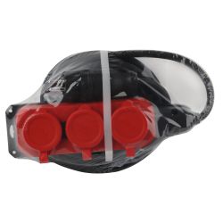 Удлинитель силовой ЭРА UK-3e-3x1,5-5m-IP44(KG) с заземлением 3 розетки каучук 5м КГ 3х1,5мм2 IP44