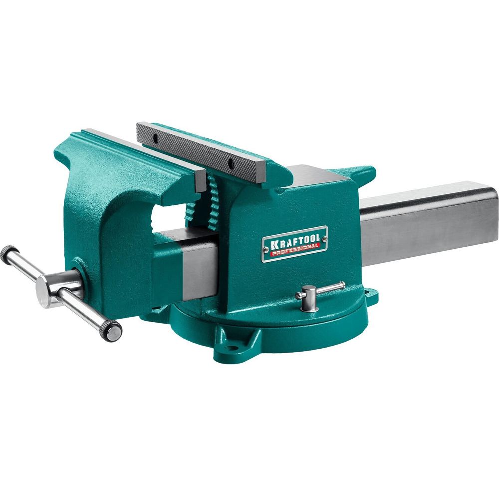 KRAFTOOL STEEL, 250 мм, стальные слесарные тиски (32701-250)