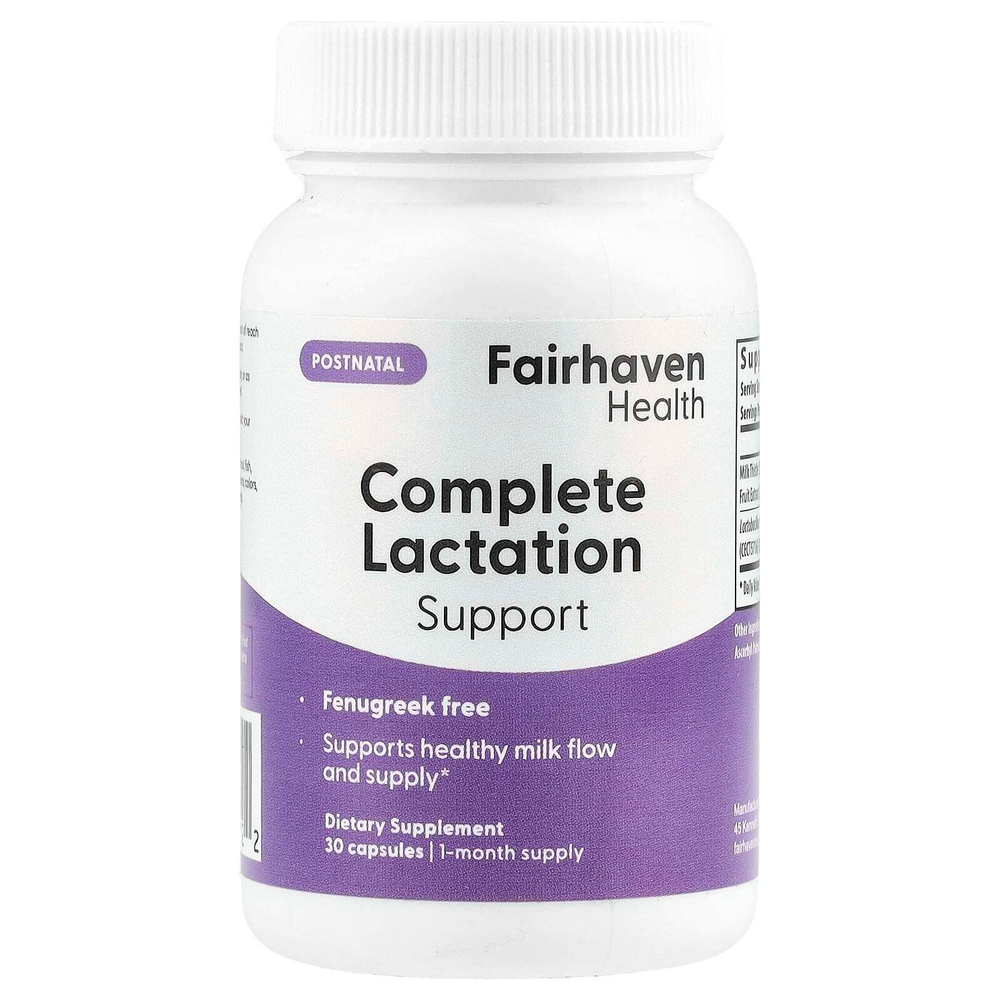 Fairhaven Health, Полная поддержка лактации`` 30 капсул