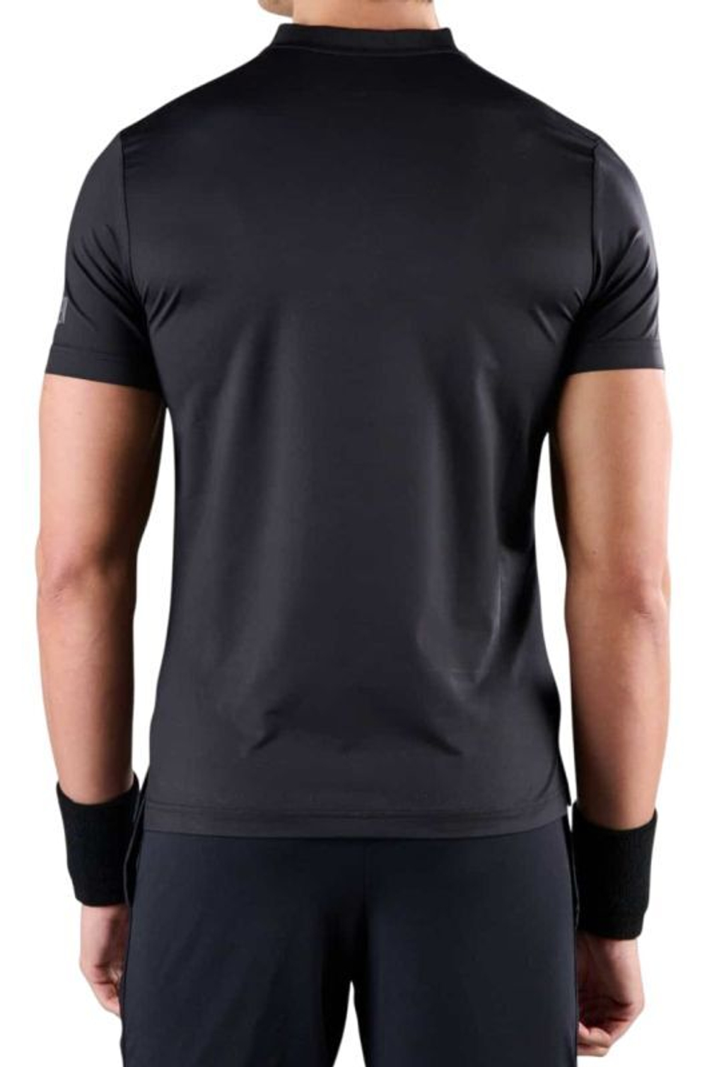 Мужское теннисное поло Hydrogen Tech Serafino Man - black