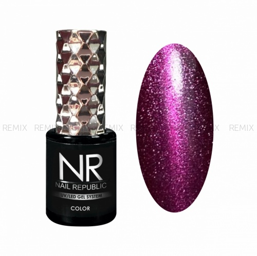 NR Гель-лак CAT-62 5D, Малиновый (10 мл)