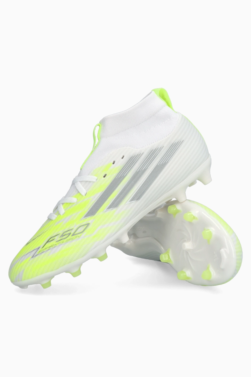 Бутсы adidas F50 League Mid FG/AG Junior - белый