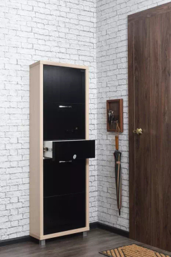 Обувница в прихожую для обуви Айрон Люкс Плюс 4 секции