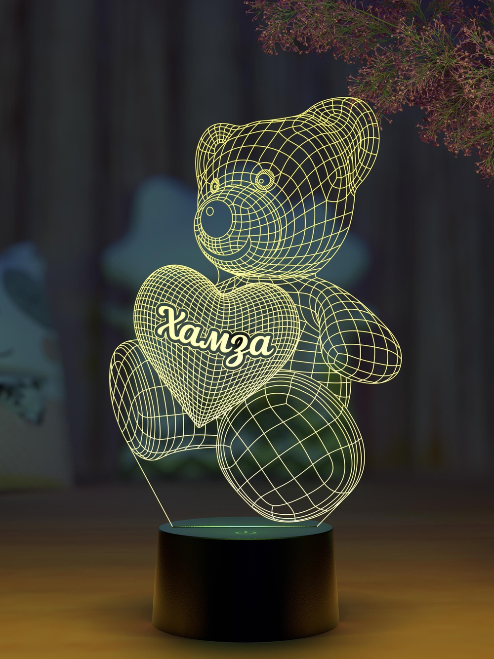 Ночник "Мишка с именем Хамза"