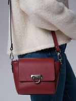 Сумка кожаная кросс-боди Azaro 3520 вишневый