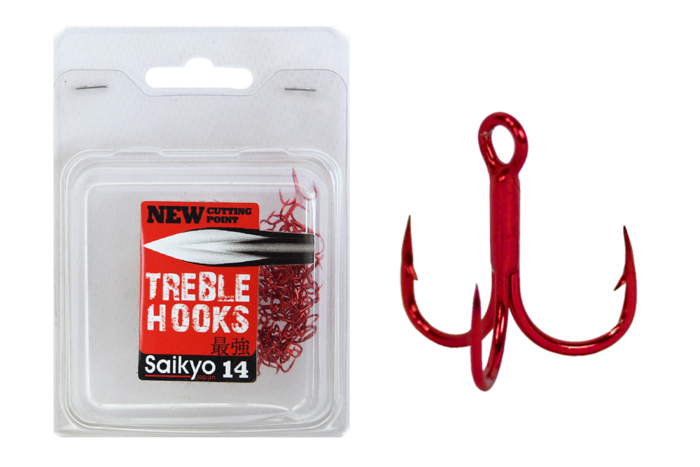 Крючки Saikyo тройн.6063-1X-CP  R №14 (50шт)