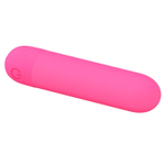 Ярко-розовая перезаряжаемая вибропуля Stefan - 8 см. (Цвет: ярко-розовый)