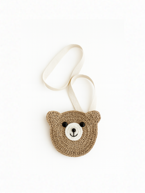 Сумка плетеная, Коричневый