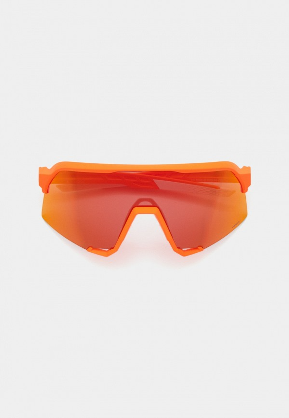 Спортивные очки с диоптриями 100% S3 / Soft Tact Neon Orange / HiPER Red Multilayer Mirror Lens