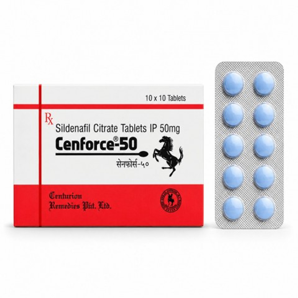 Препарат для усиления потенции Cenforce 50 mg (10 таб.)