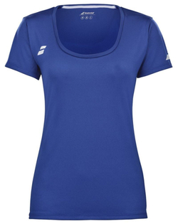 Женская футболка Babolat Play Теннисная кепка Sleeve Top Women - содалит синий