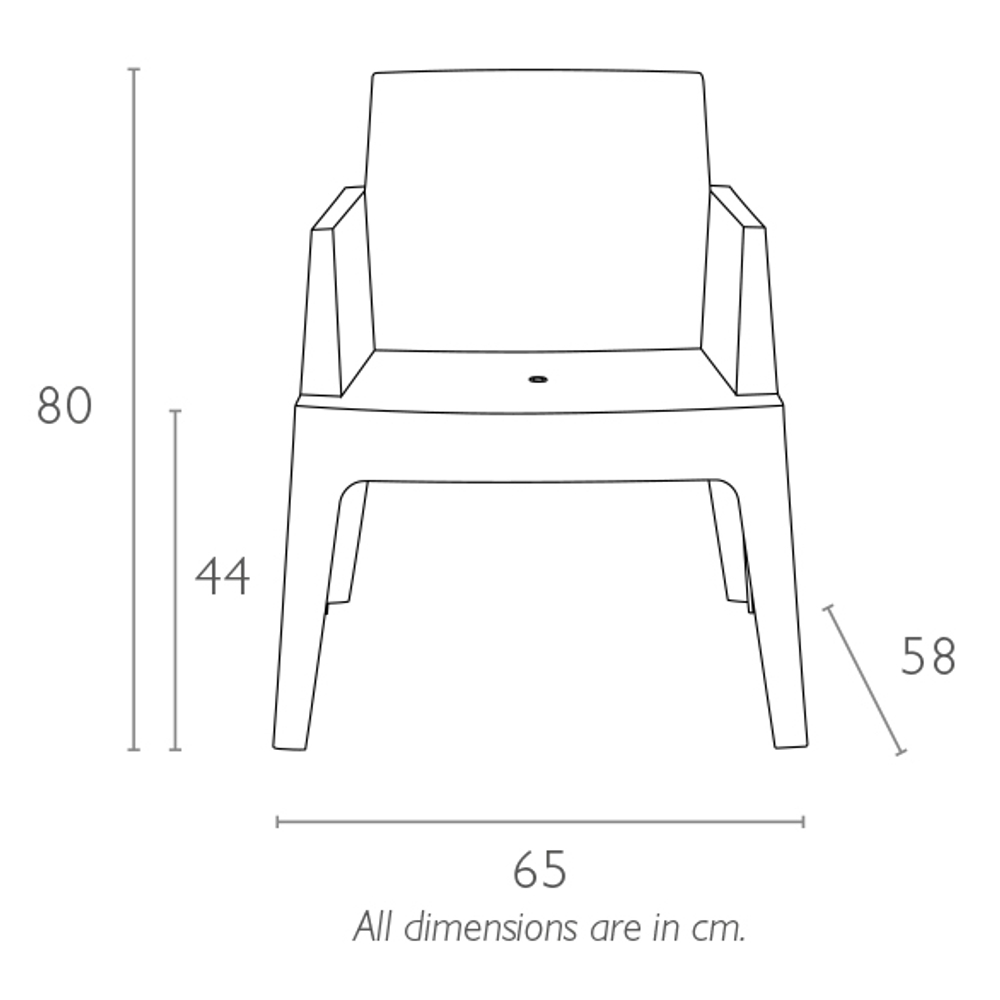 Кресло пластиковое Siesta Contract Box, черный