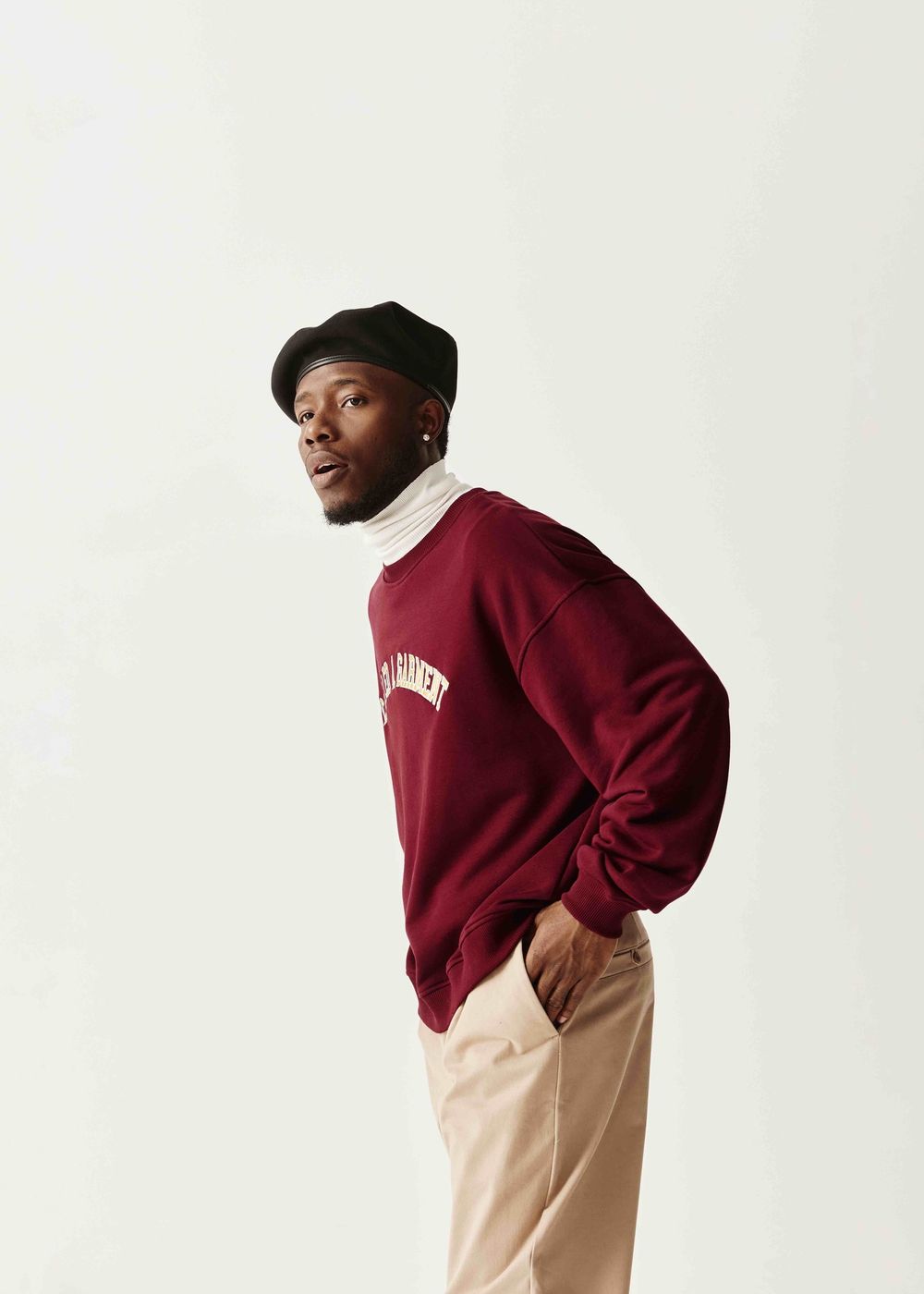 Толстовка Called a Garment College вишневая