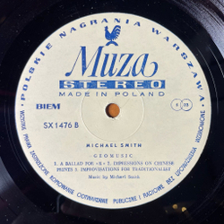Винтажная виниловая пластинка Michael Smith Geomusic (Польша 1977)