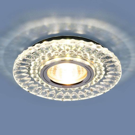 Встраиваемый светильник Elektrostandard 2197 MR16 CL/SL прозрачный/серебро a037232