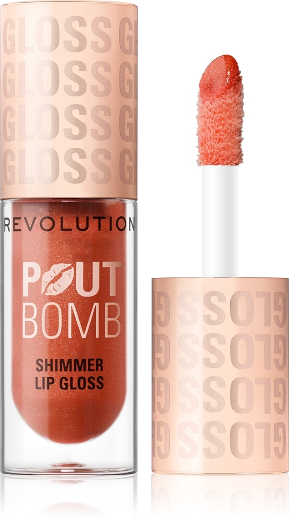 Makeup Revolution Shimmer Gloss - глянцевый блеск для губ, 4,5 ml